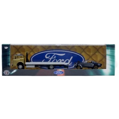 M2 Machines 1990 Ford C-8000 & 1966 Ford Mustang Gasser Auto Haulers