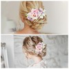 Unique Bargains Women's Simulated Flowers Hair Clip Comb 1 Pc - 4 of 4