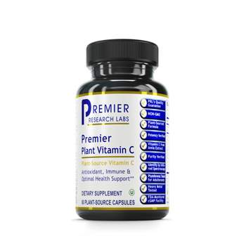 Premier Research Labs Vitamin C - Vitamin C Formula for Optimal Immune Health Support - Vegan, Non-GMO - 60 Plant-Source Capsules (30 Servings)