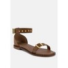 Rosemary Buckle Strap Flat Sandals - 2 of 4