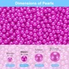 Unique Bargains No Hole ABS Round Faux Pearl for Vase Fillers DIY Home Decoration 2500 Pcs - 2 of 4