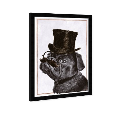 13" x 19" What a Gentleman Fashion and Glam Framed Wall Art Black - Hatcher and Ethan