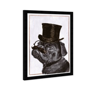 13" x 19" What a Gentleman Fashion and Glam Framed Wall Art Black - Hatcher and Ethan - 1 of 4