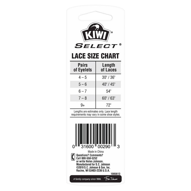 KIWI Select Outdoor Round Laces - Black 54in, 3 of 6