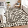 Modern Plaid Rug, Washable Soft Low-Pile Non-Slip Stain-Resistant Area Carpet for Bedroom, Living Room, Dining Room, Nursery - 2 of 4