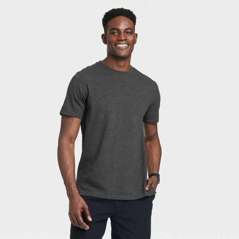 Men's Regular Fit Pique T-Shirt - Goodfellow & Co™, 1 of 5