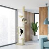 Multipet Cat Tree, 90.5" - 98.5" Adjustable Height, Carpeted Platforms, Bed, Hammock, Scratching Posts, Toy Balls - 2 of 4