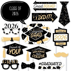 Big Dot of Happiness Hello College - 2026 Graduation Party Photo Booth Props Kit - 20 Count - 1 of 4