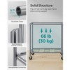 SONGMICS Laundry Basket with Wheels, Rolling Laundry Hamper, Removable Liner, Steel Frame with Handle, Blanket Storage - 4 of 4