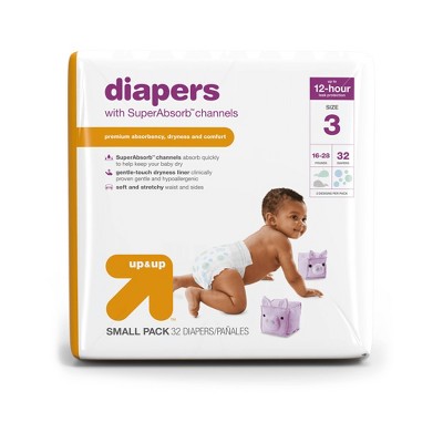 Diapers Small Pack - Size 3 - 32ct - up & up™