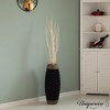 Uniquewise Rustic Tall Floor Vase - 24-inch Handcrafted Black Woven Vase, Decorative Accent for Home Decor, Living Room, and Entryway - 2 of 4