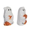 Transpac Dolomite Vintage Ghost Salt and Pepper Shaker Set Ceramic Halloween Decor for Spooky Dining Experience - 2 of 3