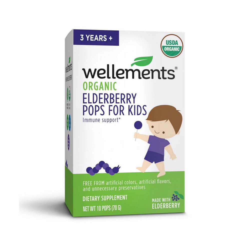 Photos - Vitamins & Minerals Wellements Organic Elderberry Pops - 10ct