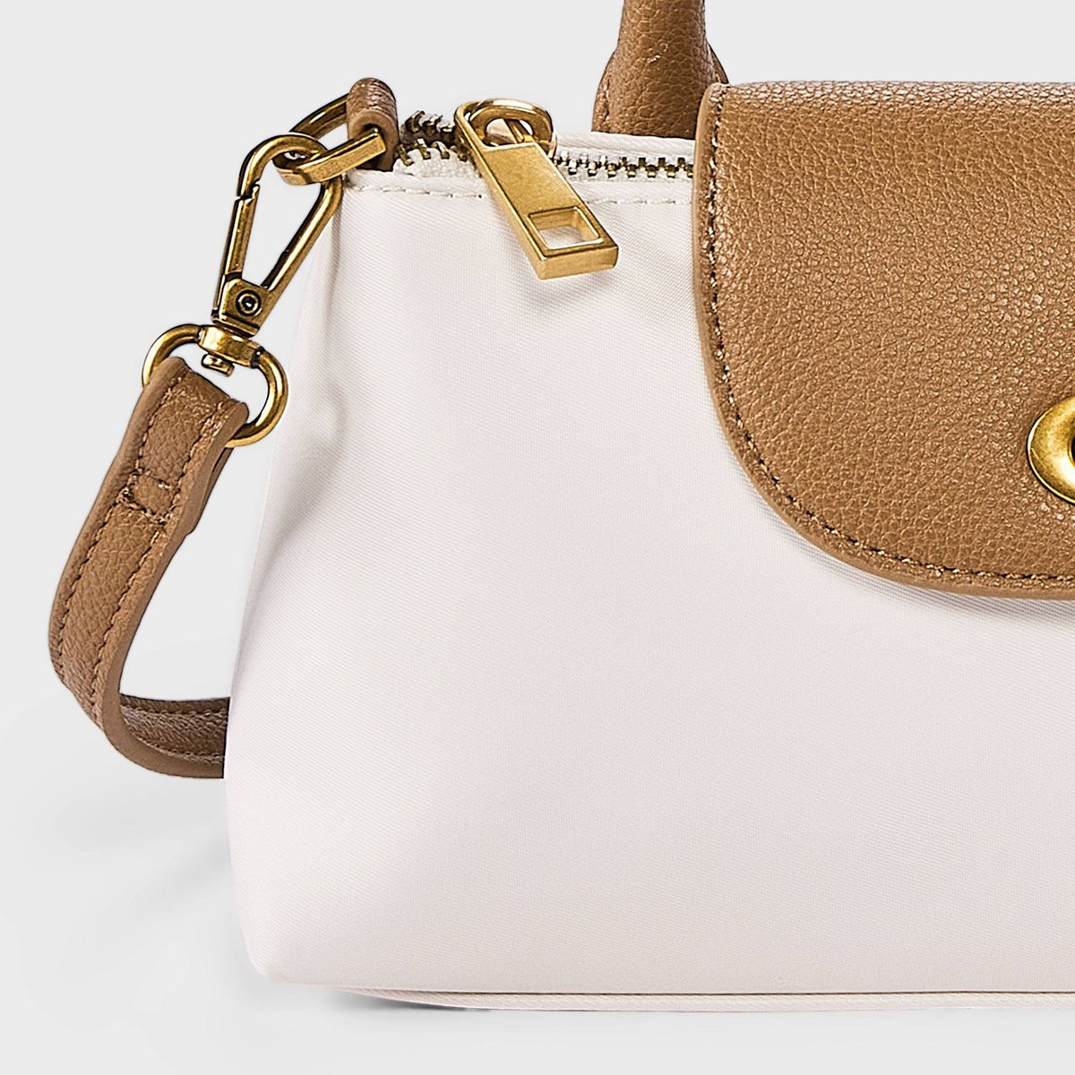 Elongated Nylon Top Handle Crossbody Bag - A New Day™ - thumbnail 8
