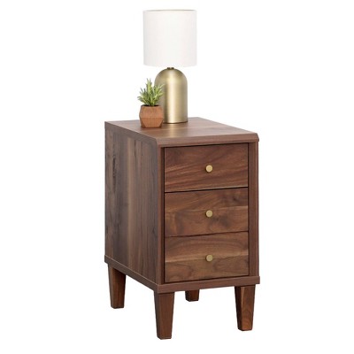Sauder Willow Place Recliner Table Grand Walnut