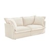 CAVINAS Couches for Living Room Deep Seat Sofa Couch Fabric Slip-covered Armchair with Cushion and Pillows - 2 of 4