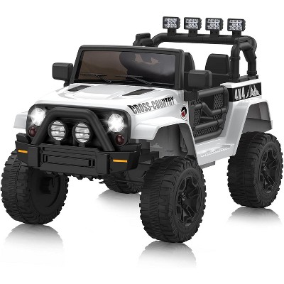12V Kids Electric Ride-On Truck Featuring a One-Button Start, Dual Doors, Remote Control Functionality