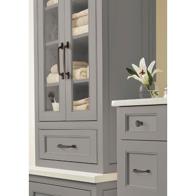 Highland Ridge Dark Oiled Bronze Cabinet Pull with Mounting Hardware