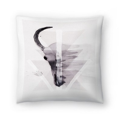 Boho Skull By Tanya Shumkina Throw Pillow Americanflat Animal