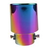 Car Exhaust Muffler,Inlet Exhaust Tips Muffler Tip,Stainless Steel Chrome Exhaust Tip, niversal Bolt-On Exhaust Muffler - 3 of 4