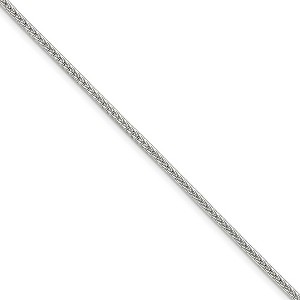 Black Bow Jewelry 2.5mm Sterling Silver Diamond Cut Solid Round Franco Chain Bracelet - 1 of 3