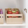 iDesign Paulownia Wood Pantry Storage Bin - Set of 3 - Natural - 3 of 4