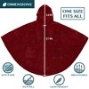 PAVILIA Fluffy Angel Wrap Hooded Blanket for Women Adult, Wearable Cozy Wrap Throw Faux Shearling Shawl Cape - 4 of 4