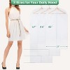 12 Pack Translucent Garment Bags, Hanging Suit Covers for Closet Storage & Travel - 2 of 4