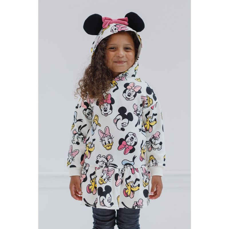 Disney Mickey Mouse Donald Duck Goofy Minnie Mouse Pluto Daisy Duck Fleece Dress Infant to Big Kid, 4 of 7