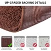 LunaLulink Bathroom Rug; Super Soft Thick Absorbent Shaggy Bath Rug; Shaggy Bath Mat - 4 of 4