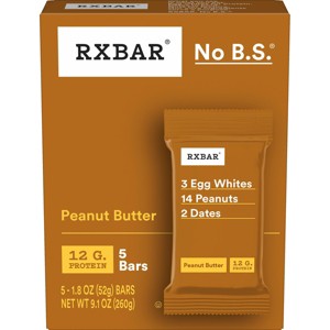 RXBAR Peanut Butter Protein Bars - 5ct/9.1oz - 1 of 4