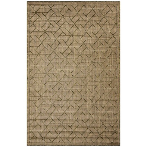 Liora Manne Carmel Pyramid Indoor/outdoor Area Rug Green 4'10 X 7'6 :  Target