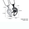 Key to Heart I Love You Necklace Set for Couples Stainless Steel Ginger Lyne Collection - 2 of 4