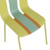 GlasFlength Accent Chairs Modern Striped Seating All Weather Construction Indoor Outdoor Use For Living Room, Yellow, 20.47"*18.9"*31.5" - 4 of 4