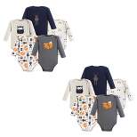 Hudson Baby Unisex Baby Cotton Long-Sleeve Bodysuits, Forest 10-Piece