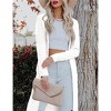 BLUEMING Women's Extra Long Front Open Knit Robe Sweater Cardigan with Side Slit Cover Up Plush Lounge Cardigan - 4 of 4