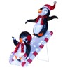 Costway Lighted Christmas Decoration Penguin with 170 LED Lights for Home Lawn Yard Garden - 2 of 4