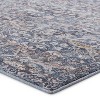 9'6"x12' Odette Oriental Area Rug Dark Blue/Gray - Jaipur Living: Traditional Trellis Pattern, Medium Pile, Living Room Rug - 2 of 4