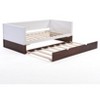 CSBDHome Twin Solid Wood Daybed With Trundle - 2 of 4