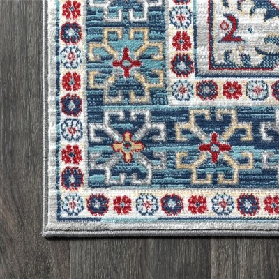 Modern Vintage Moroccan 4'x6' Gray Reversible Synthetic Rug