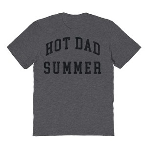 Social Collective Men's Hot Dad Summer Short Sleeve Graphic Cotton T-Shirt - Dark Heather XL - 1 of 3