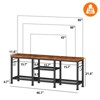 Itopfox TV Stand for 55 Inch TVs, Entertainment Center with Open Shelves, Media Console Table with Soundbar Shelf for Living Room, Bedroom, Brown - 3 of 4