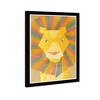 15" x 21" Vibrant Lion Animals Framed Art Print - Wynwood Studio: Modern Decor, Digital Wall Poster - 2 of 4