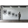 Sussexhome Helm Of Awe  Metal Wall Decor for Home and Outside - Wall-Mounted Geometric Wall Art Decor - Drop Shadow 3D Effect - 4 of 4