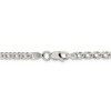 Black Bow Jewelry 4.25mm Sterling Silver Diamond Cut Rambo Flat Curb Chain Bracelet - 3 of 4