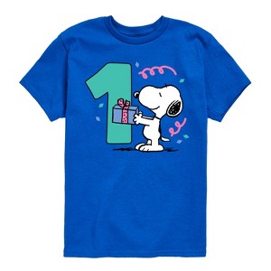 Boys' - Peanuts - Another Year Cooler Birthday Short Sleeve Graphic T-Shirt - 1 of 4