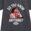 - Ferris Bueller's Day Off - Do You Know Anything Graphic Short Sleeve Fleece Dress - 2 of 3