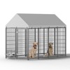 Okak Dog Crate with Waterproof Cover and Metal Frame, Dog Kennel with 2 Feeders, Outdoor Dog Cage for Medium and Large Size Dogs - 2 of 4