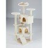 DOMETOUR 54 Inch Multi-functional Cat Tree House Cat Climbing Frame Lounge and Recreation Area Detachable Toy for Kitten - 2 of 4