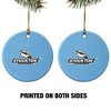Stockton University Primary Logo Porcelain Holiday Christmas Tree Ornament  2.8" (7.1 cm) - 2 of 4